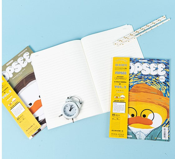Taccuino bianco B5 con copertina Dipinti Famosi - NOMO DUCK