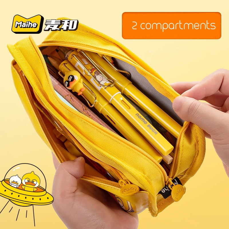 Astuccio per matite Cartoon a decompressione con velcro - NOMO DUCK