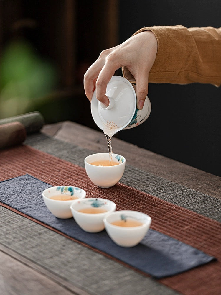 Portable china tea set