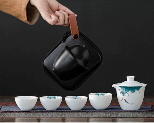 Portable china tea set