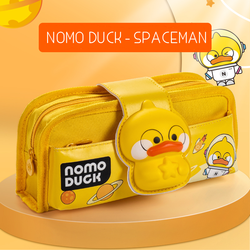 Decompression Cartoon Pencil Case with Velcro  - NOMO DUCK